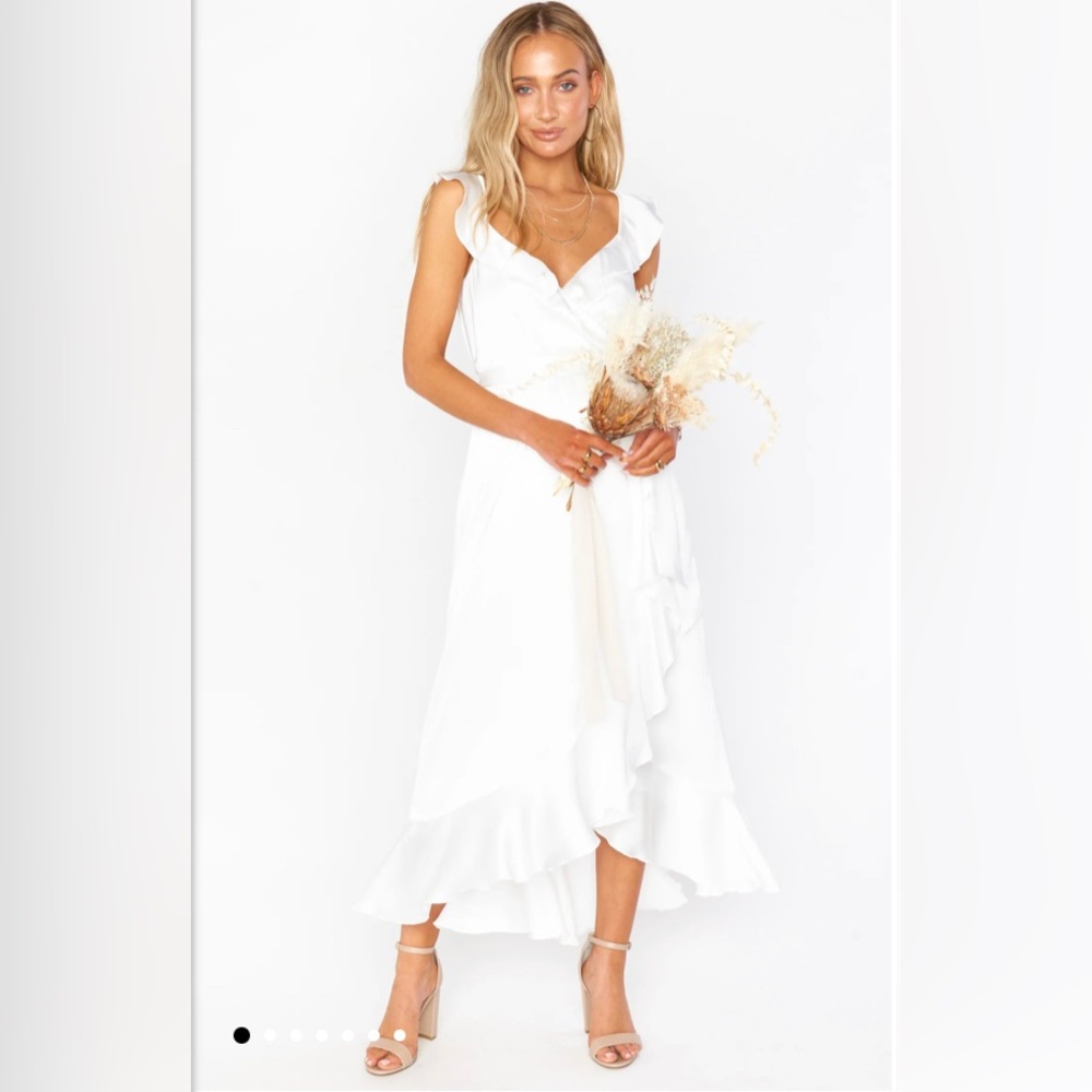 Show Me Your MuMu Samantha Ruffle Wrap Dress
